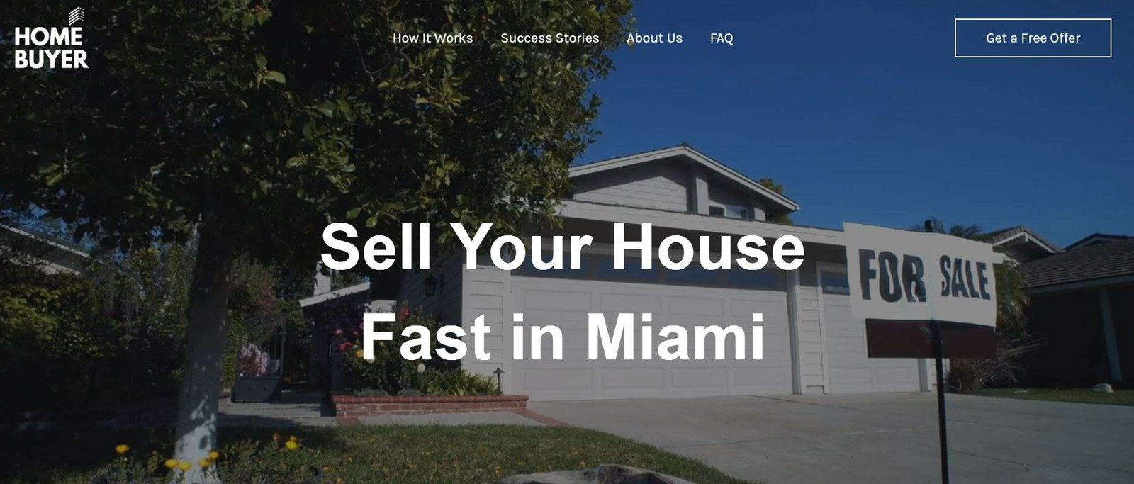 HomeBuyer Express - Landing page WordPress diseñada por Frank García freelance